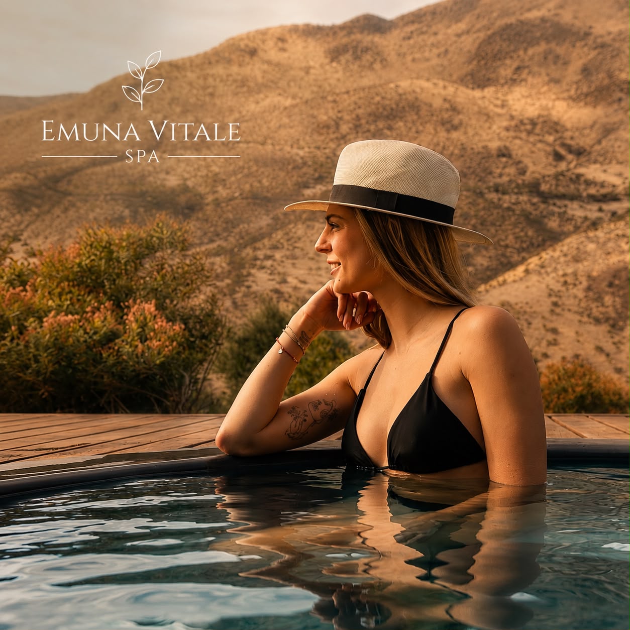 Piscina climatizada al aire libre